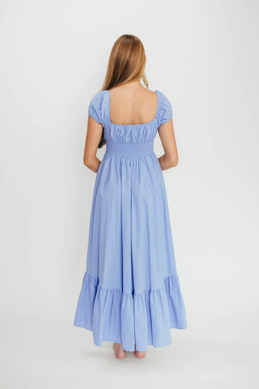 Sale Worth Collective Hannah Midi Dress in Light Blue