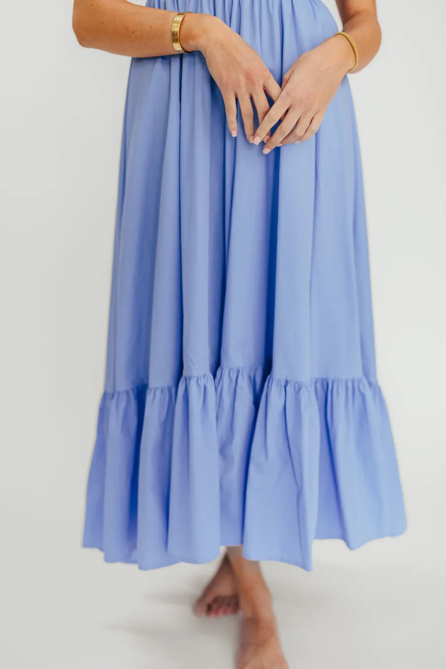 Sale Worth Collective Hannah Midi Dress in Light Blue