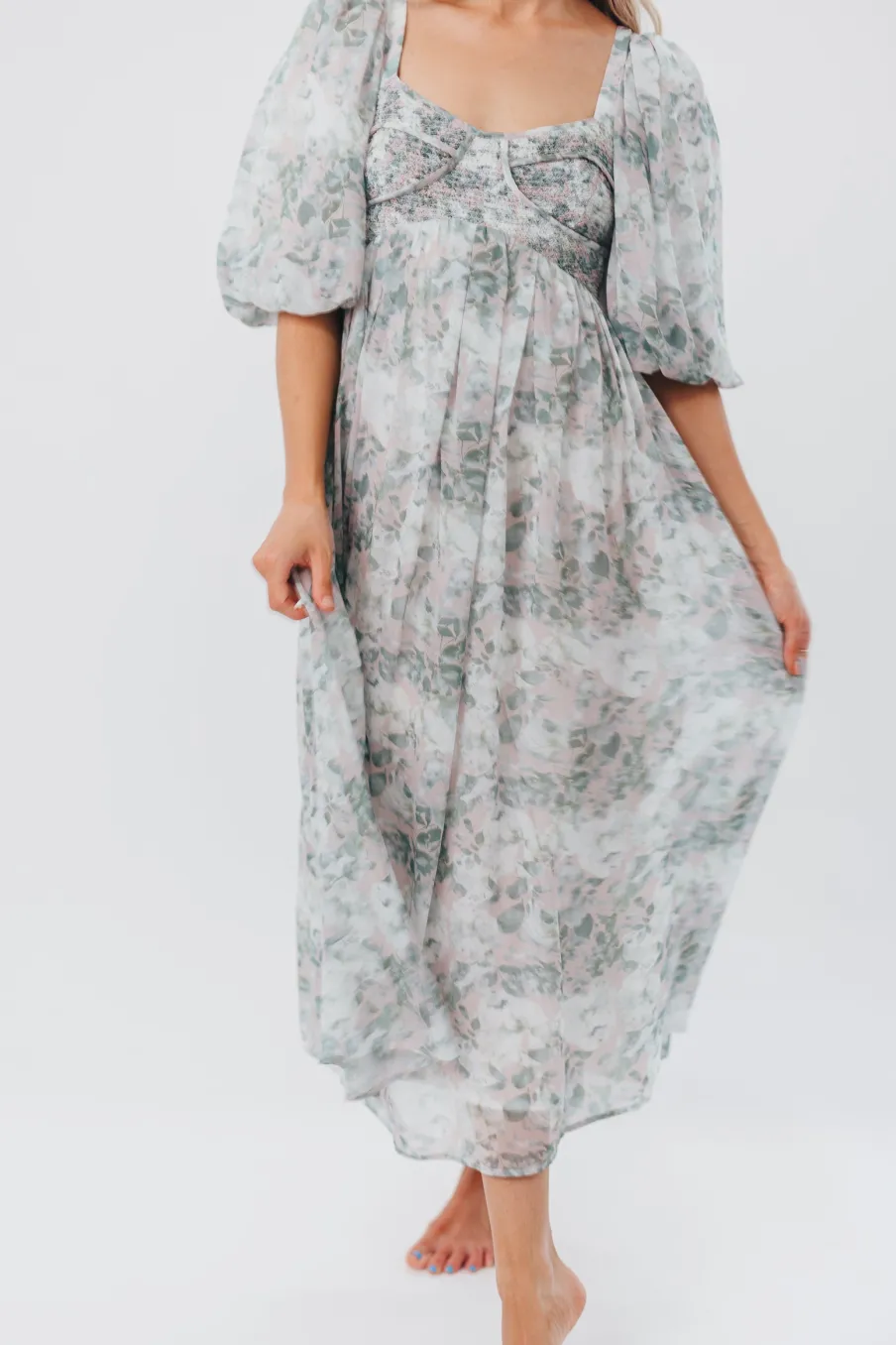 Best Worth Collective Harlow Maxi Dress in Forest - Bump Friendly (S-XL)