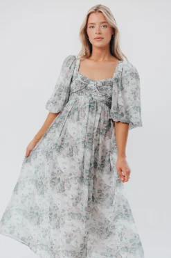 Best Worth Collective Harlow Maxi Dress in Forest - Bump Friendly (S-XL)