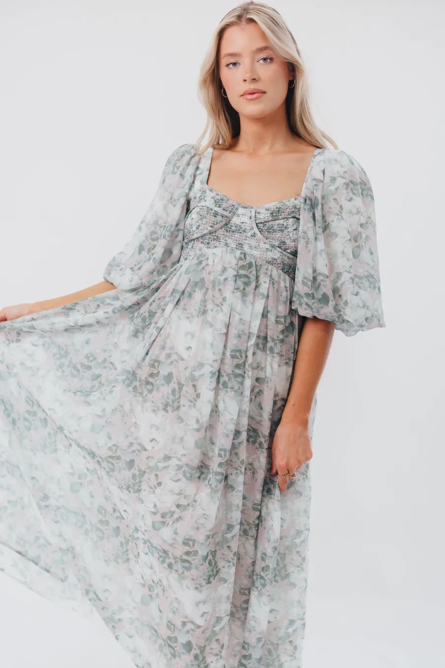 Best Worth Collective Harlow Maxi Dress in Forest - Bump Friendly (S-XL)