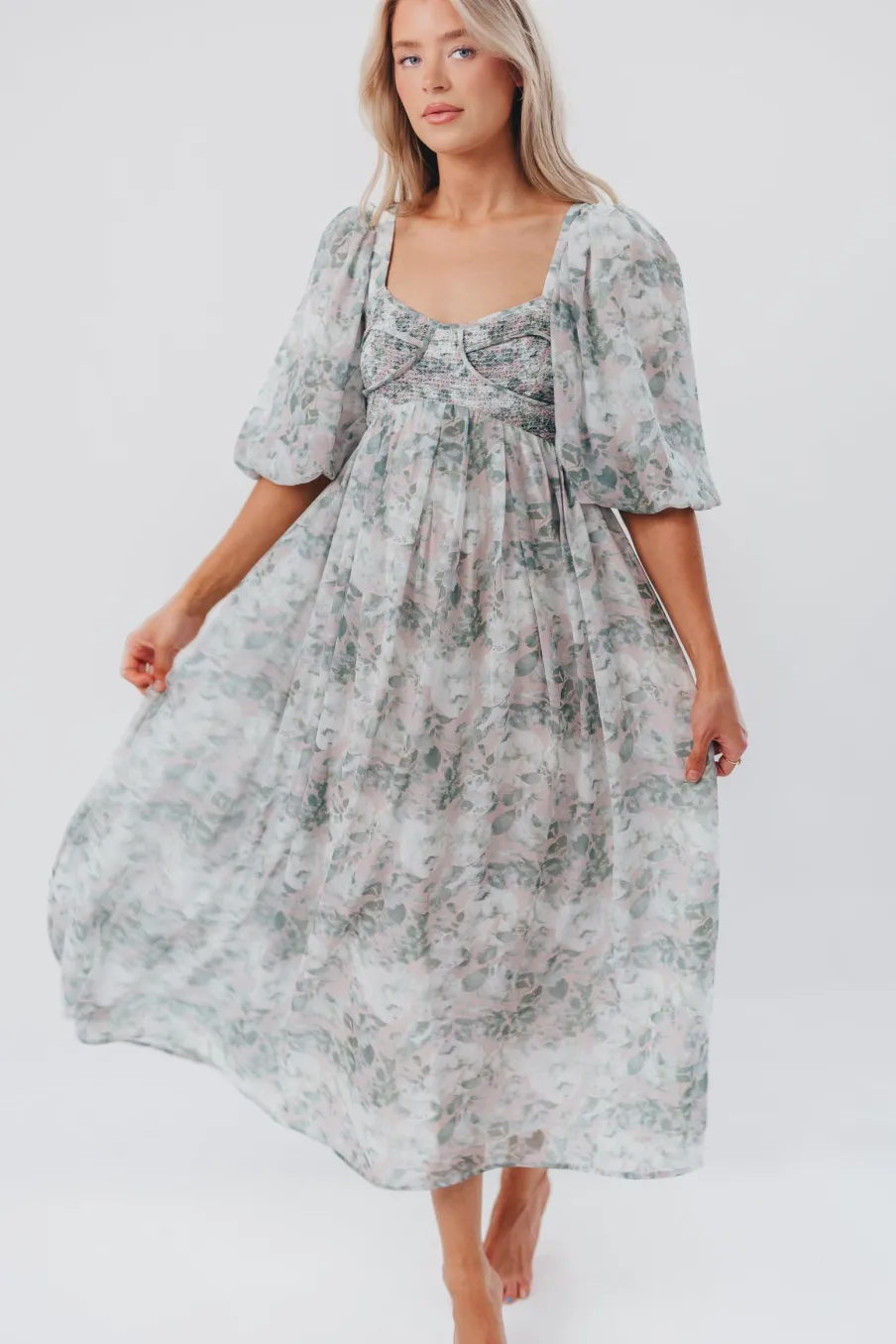 Best Worth Collective Harlow Maxi Dress in Forest - Bump Friendly (S-XL)
