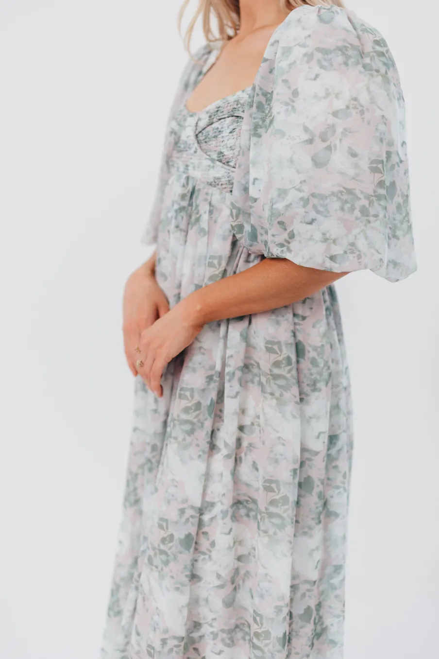 Best Worth Collective Harlow Maxi Dress in Forest - Bump Friendly (S-XL)