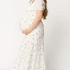 Fashion Worth Collective Harper Worth Maxi Dress in Pink Floral - Bump Friendly ($40 off This W