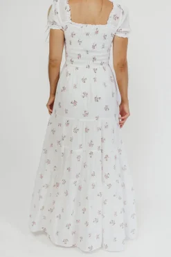 Fashion Worth Collective Harper Worth Maxi Dress in Pink Floral - Bump Friendly ($40 off This W