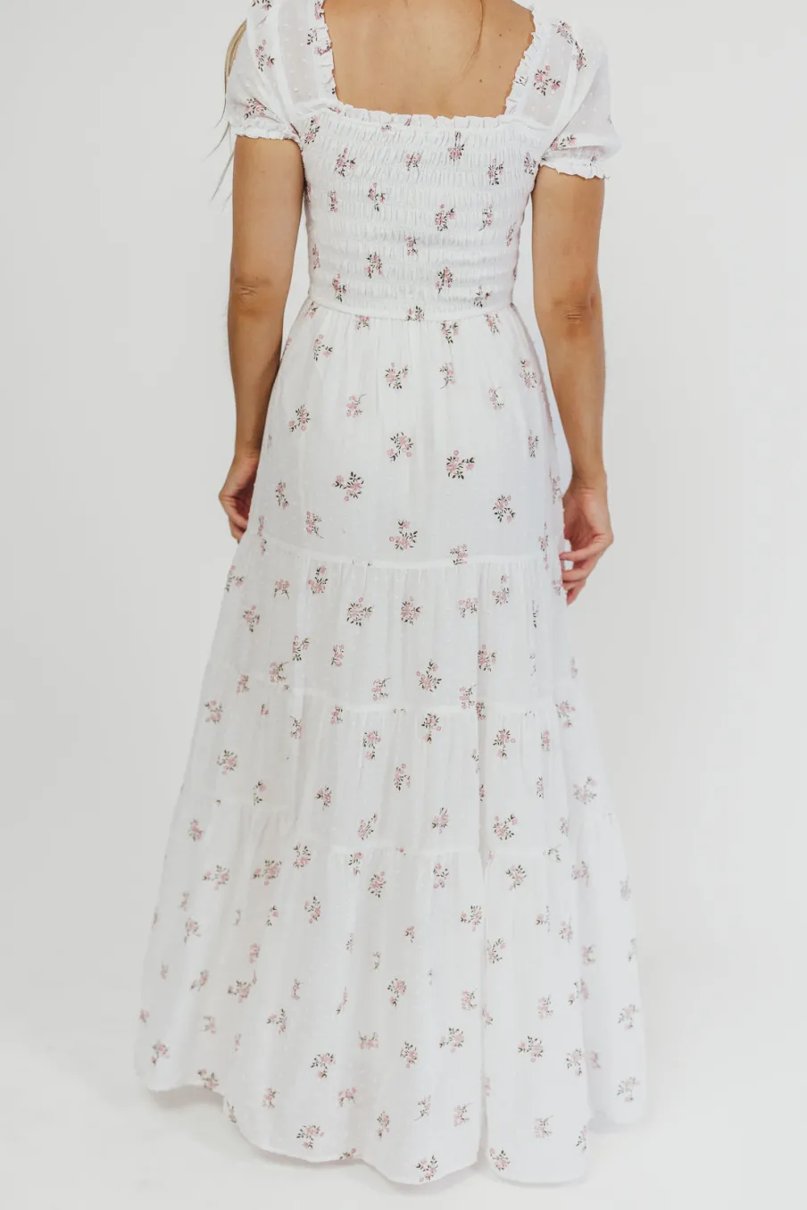 Fashion Worth Collective Harper Worth Maxi Dress in Pink Floral - Bump Friendly ($40 off This W