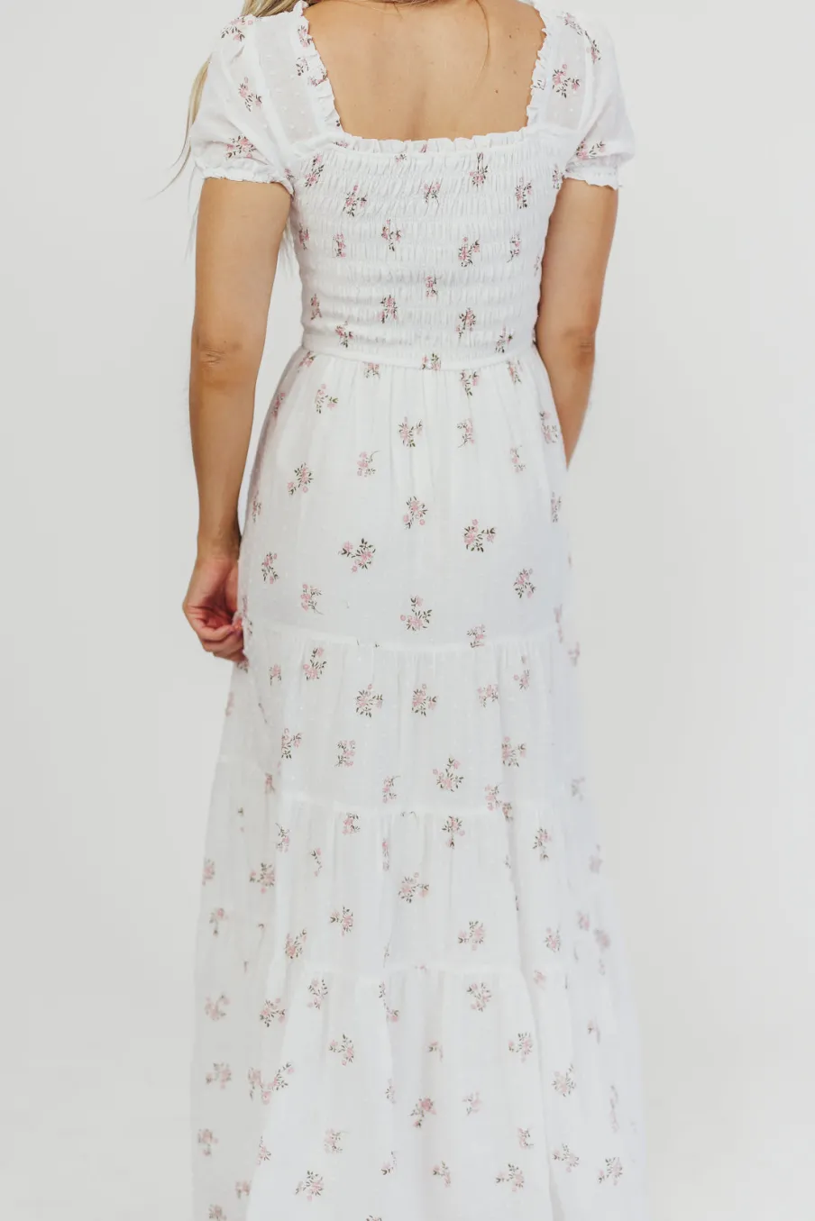 Fashion Worth Collective Harper Worth Maxi Dress in Pink Floral - Bump Friendly ($40 off This W