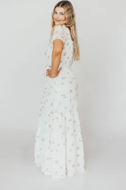 Fashion Worth Collective Harper Worth Maxi Dress in Pink Floral - Bump Friendly ($40 off This W