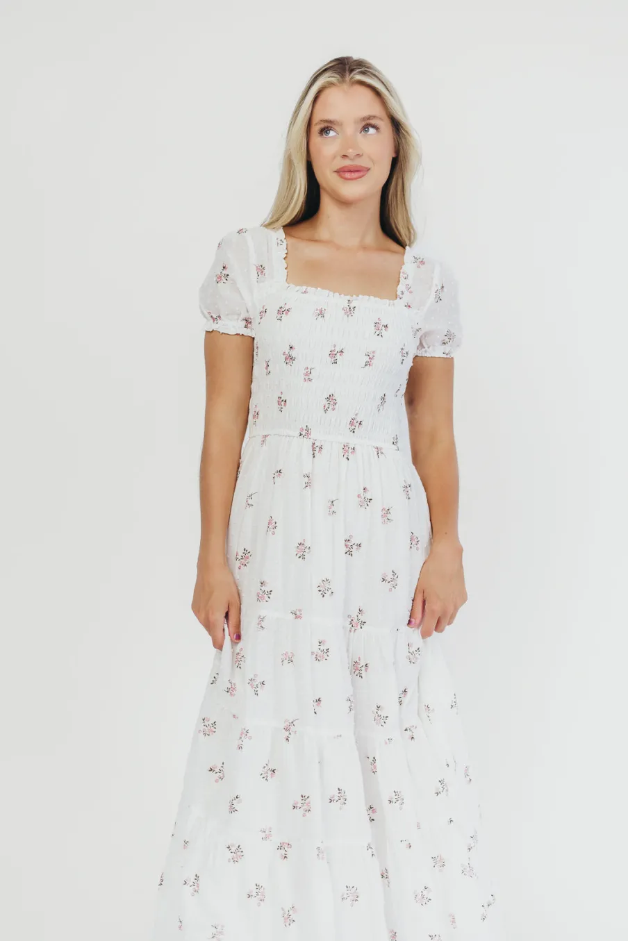 Fashion Worth Collective Harper Worth Maxi Dress in Pink Floral - Bump Friendly ($40 off This W