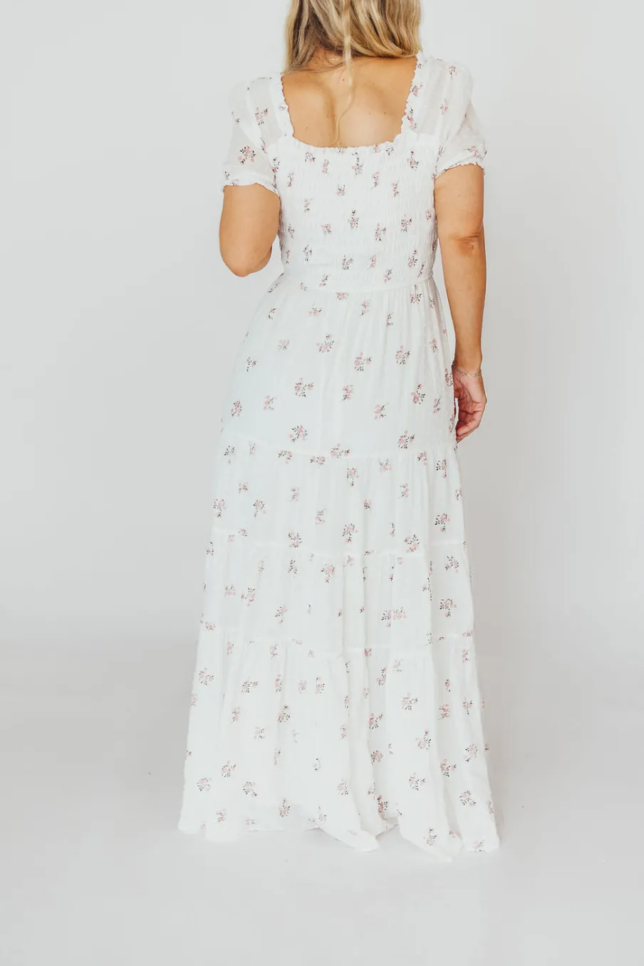 Fashion Worth Collective Harper Worth Maxi Dress in Pink Floral - Bump Friendly ($40 off This W