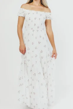Fashion Worth Collective Harper Worth Maxi Dress in Pink Floral - Bump Friendly ($40 off This W