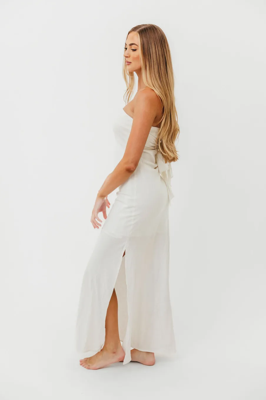 Best Worth Collective Heaven-Sent Maxi Dress in Ivory
