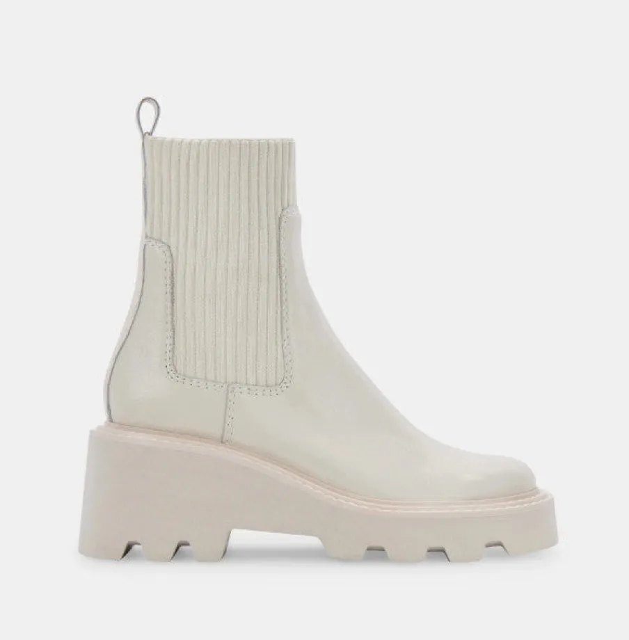 Fashion Worth Collective Hoven H2O Boots in Ivory Leather