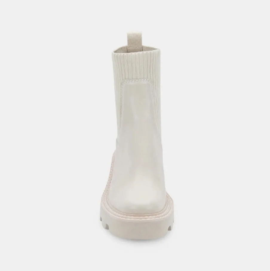 Fashion Worth Collective Hoven H2O Boots in Ivory Leather
