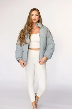 Sale Worth Collective Jasmine Oversized Puffer Jacket in Iceberg
