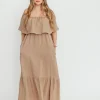 Sale Worth Collective Josie 100% Cotton Maxi Dress in Dry Thyme - Bump & Nursing Friendly