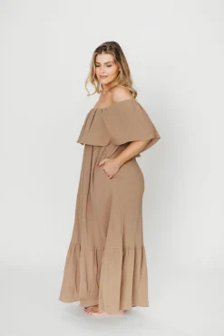 Sale Worth Collective Josie 100% Cotton Maxi Dress in Dry Thyme - Bump & Nursing Friendly