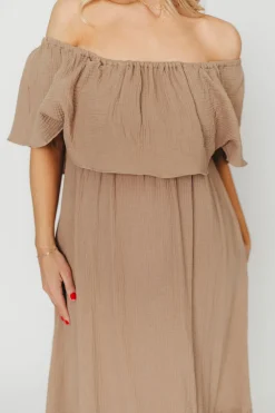 Sale Worth Collective Josie 100% Cotton Maxi Dress in Dry Thyme - Bump & Nursing Friendly