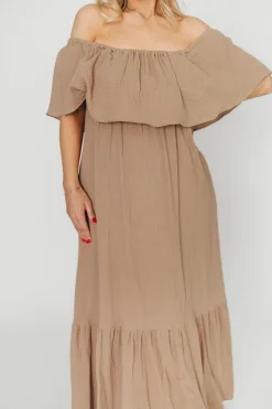 Sale Worth Collective Josie 100% Cotton Maxi Dress in Dry Thyme - Bump & Nursing Friendly