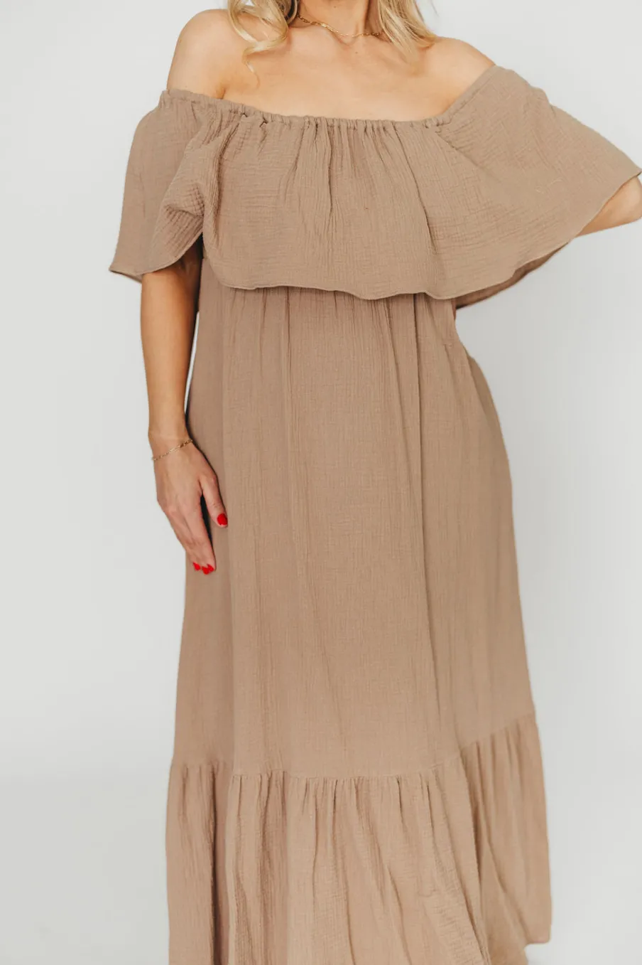 Sale Worth Collective Josie 100% Cotton Maxi Dress in Dry Thyme - Bump & Nursing Friendly
