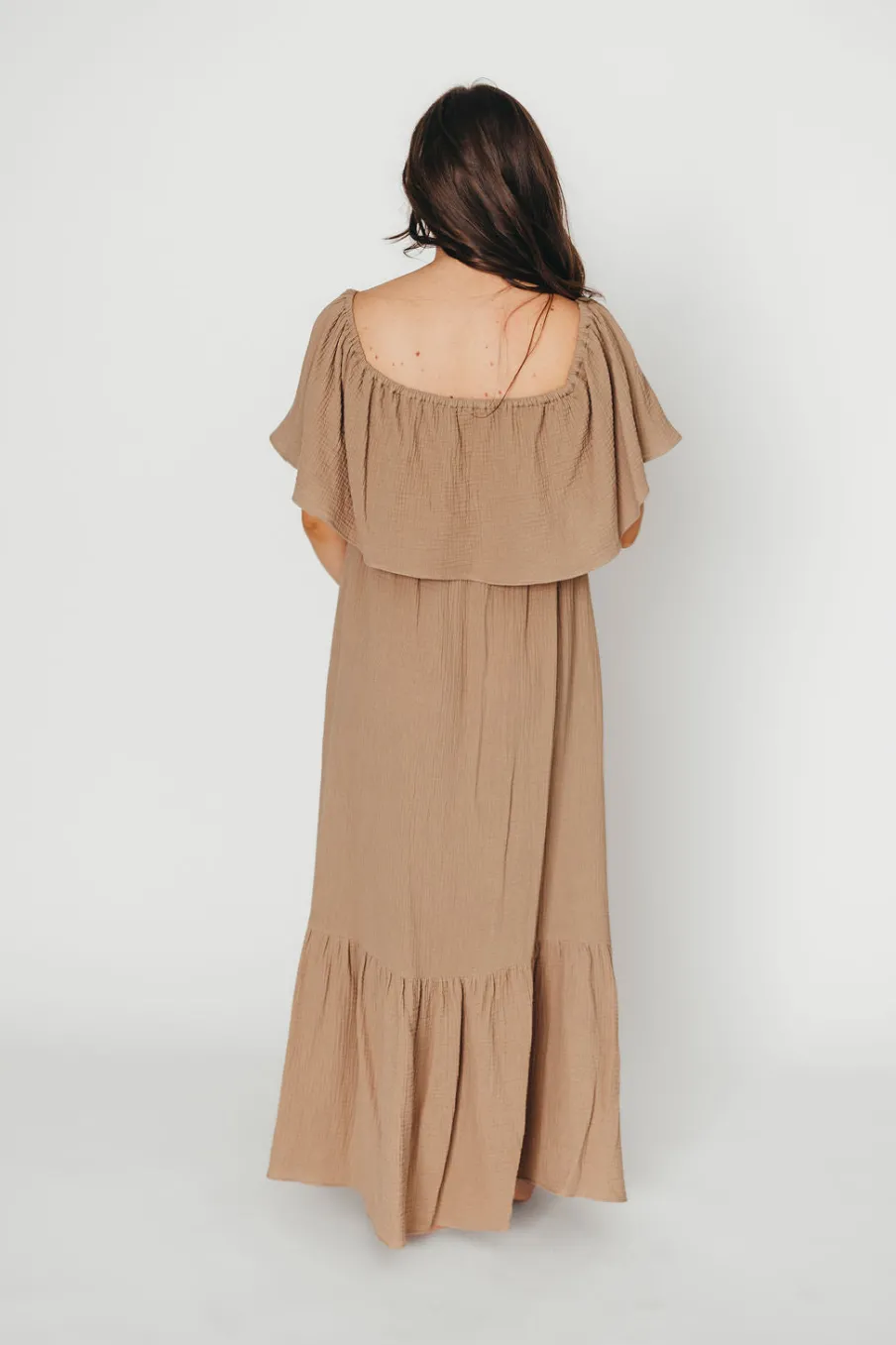 Sale Worth Collective Josie 100% Cotton Maxi Dress in Dry Thyme - Bump & Nursing Friendly
