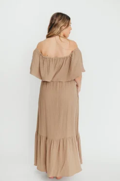 Sale Worth Collective Josie 100% Cotton Maxi Dress in Dry Thyme - Bump & Nursing Friendly