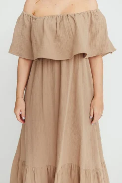 Sale Worth Collective Josie 100% Cotton Maxi Dress in Dry Thyme - Bump & Nursing Friendly