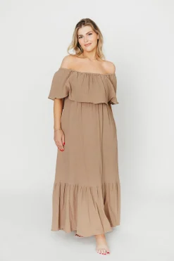 Sale Worth Collective Josie 100% Cotton Maxi Dress in Dry Thyme - Bump & Nursing Friendly