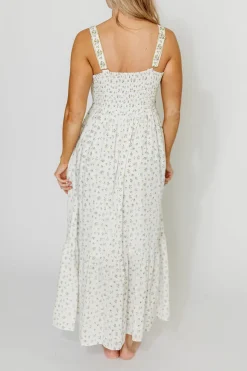 Online Worth Collective Kenna Floral Embroidered Maxi In French Blue