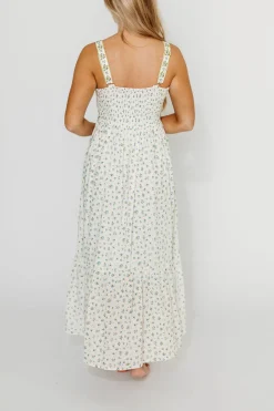 Online Worth Collective Kenna Floral Embroidered Maxi In French Blue
