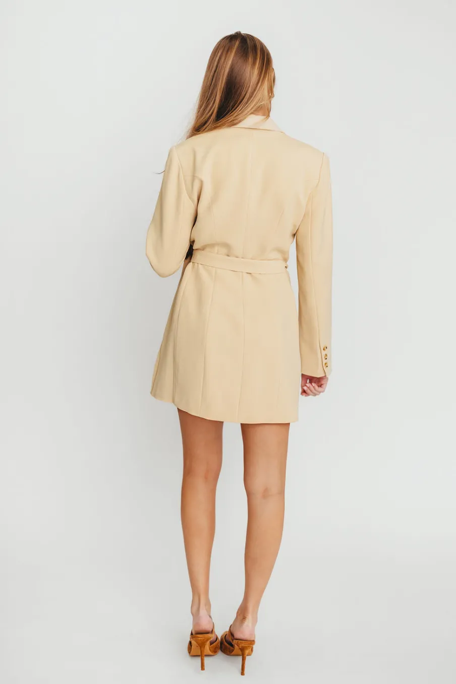 Best Worth Collective Kesari Blazer Mini Dress in Butter