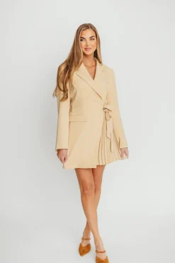 Best Worth Collective Kesari Blazer Mini Dress in Butter