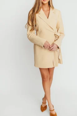 Best Worth Collective Kesari Blazer Mini Dress in Butter