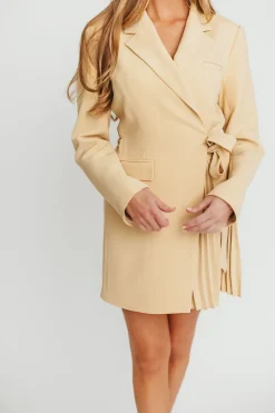 Best Worth Collective Kesari Blazer Mini Dress in Butter