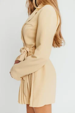 Best Worth Collective Kesari Blazer Mini Dress in Butter