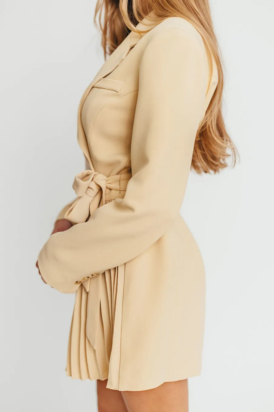 Best Worth Collective Kesari Blazer Mini Dress in Butter