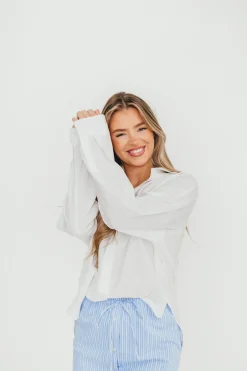 Online Worth Collective Lakin Soft Overfit Shirts in Off-White