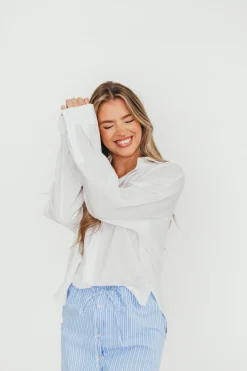 Online Worth Collective Lakin Soft Overfit Shirts in Off-White