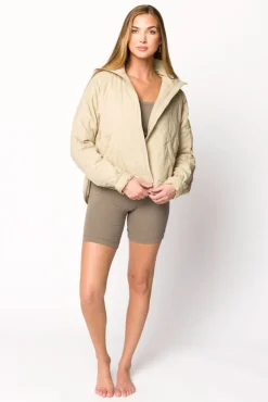 Sale Worth Collective Layla Puffer Jacket in Bone