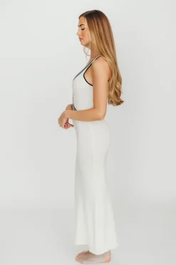 Sale Worth Collective Leah Knit Dress in Cream/Black