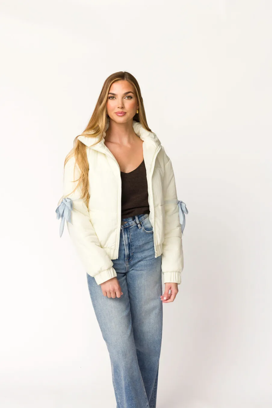 Online Worth Collective Logan 31” Inseam High Waist Dad Jean in Medium-Light
