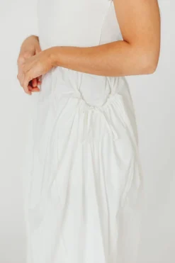 Discount Worth Collective Lucca Midi Dress in Off-White