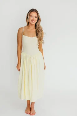 Best Worth Collective Lucy Midi Dress in Yellow