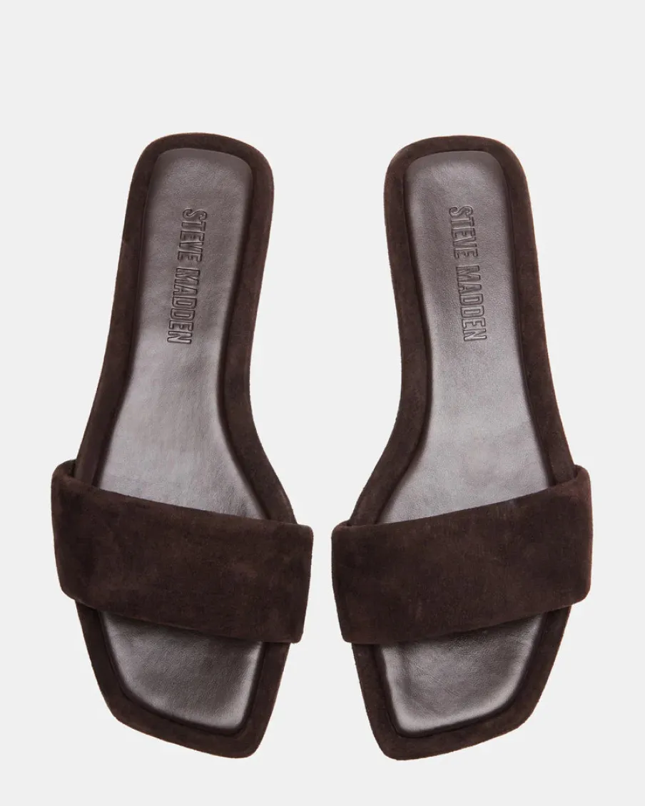 Hot Worth Collective Lumina Brown Suede Sandal