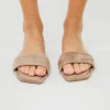 New Worth Collective Lumina Taupe Suede Sandal