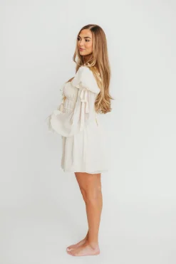 Online Worth Collective Macbeth Mini Dress in Cream