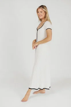 Best Worth Collective Marilyn Knit Maxi Dress in Off-White