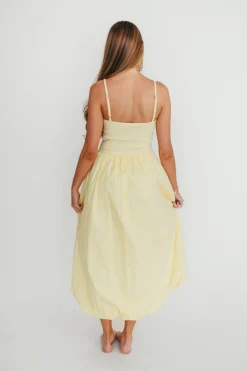 Discount Worth Collective Marisol Bubble Maxi Dress in Yellow