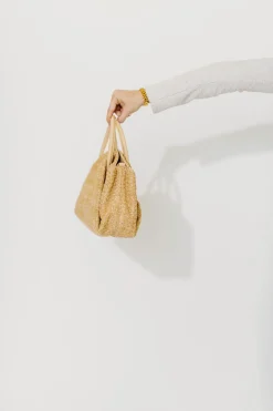Online Worth Collective Matilda Fold Bag in Straw