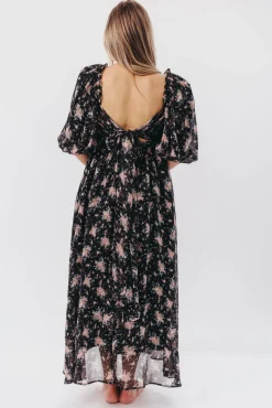 Discount Worth Collective Melody Maxi Dress in Black - Bump Friendly & Inclusive Sizing (S-3XL)